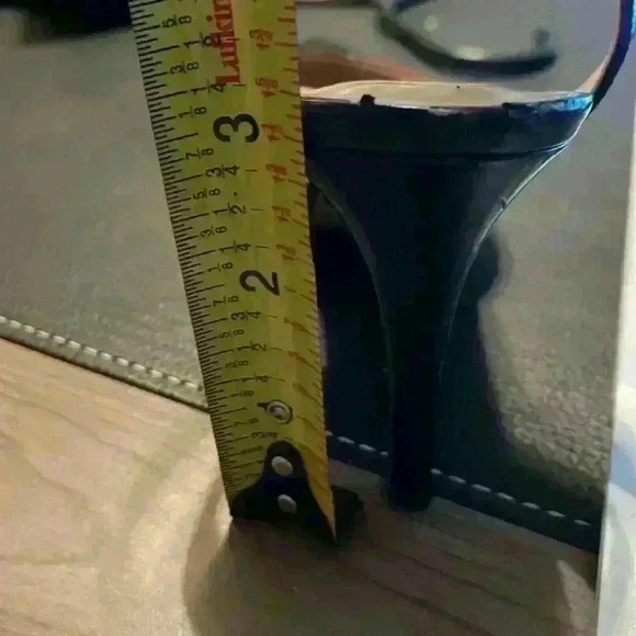 Nine West Callen Black Leather Ankle Strap Size 5 1/2 M - Picture 8 of 8